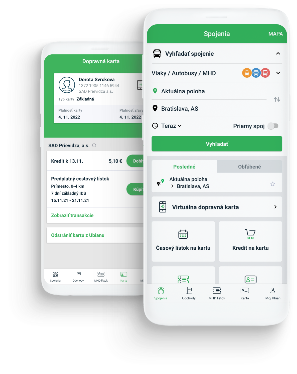 Plánovač ciest Ubian - cestovanie na pár klikov